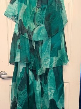 Petal & Pup Teal and Aqua Tiered Maxi Dress. New with tags.